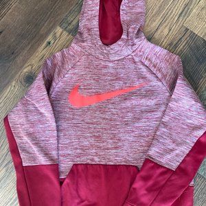 Nike Dri-Fit Hoodie; Dark Red Size XL